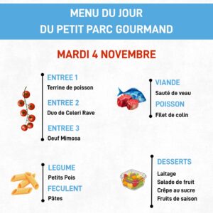 Menu du jour