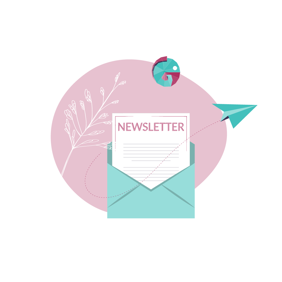 NEWSLETTER visuel représentant une newsletter.
