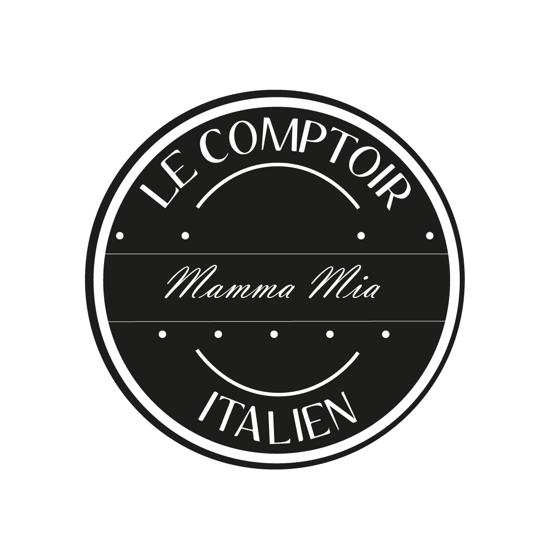 Logo Mamma Mia de l'entreprise Le comptoir Italien réalisé par l'agence digitale Pardalys.