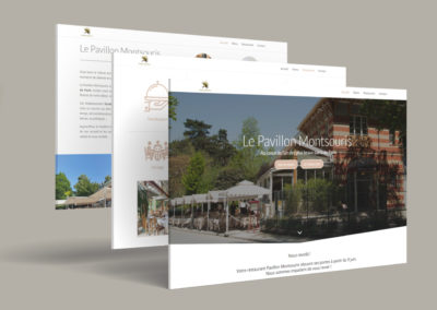 Aperçu page du site internet Pavillon Montsouris