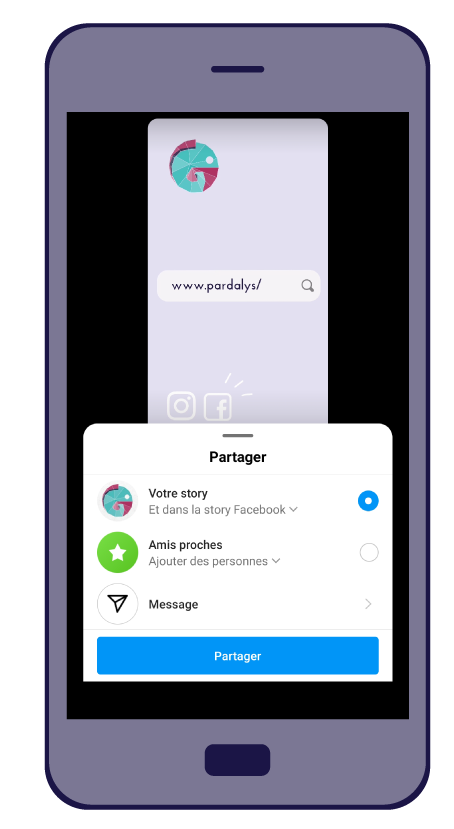 Insta-Story-AmisProches Tuto pour compte privé story amis proches