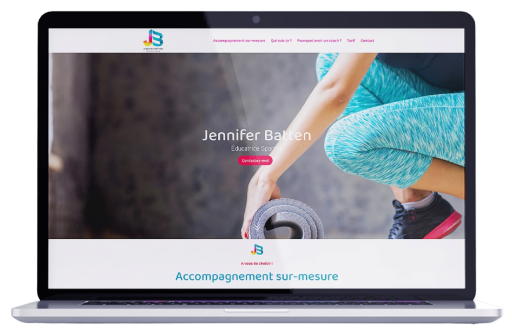 Aperçu du site internet Jennifer Batten sur ordinateur