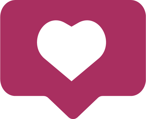 Pictogramme coeur rose